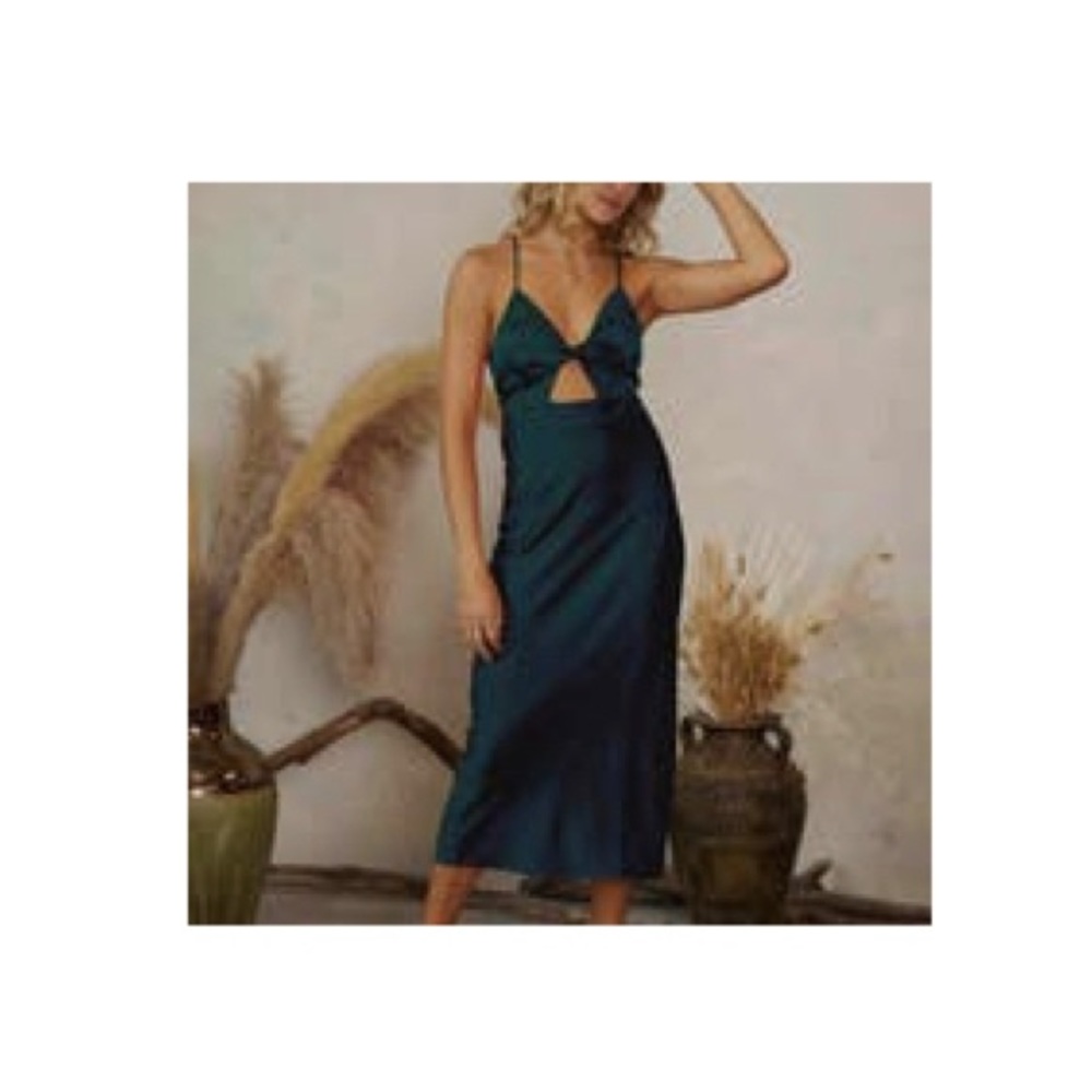Endless Blu front twist dress